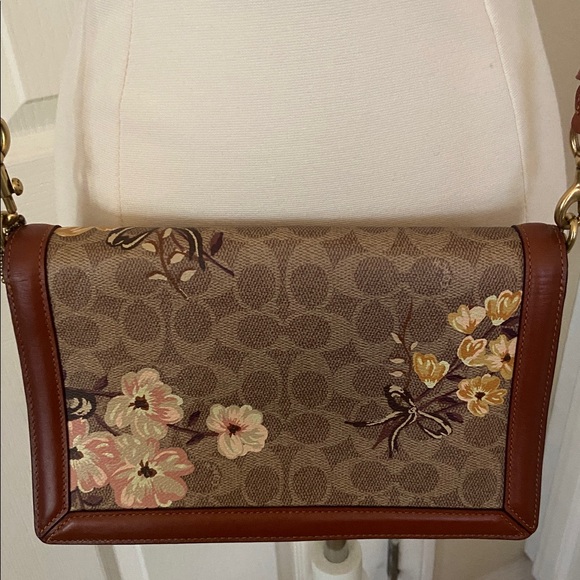 Coach 1941 Riley Prairie Floral Print Crossbody Handbag Limited Pre-owned $450 - Picture 3 of 16